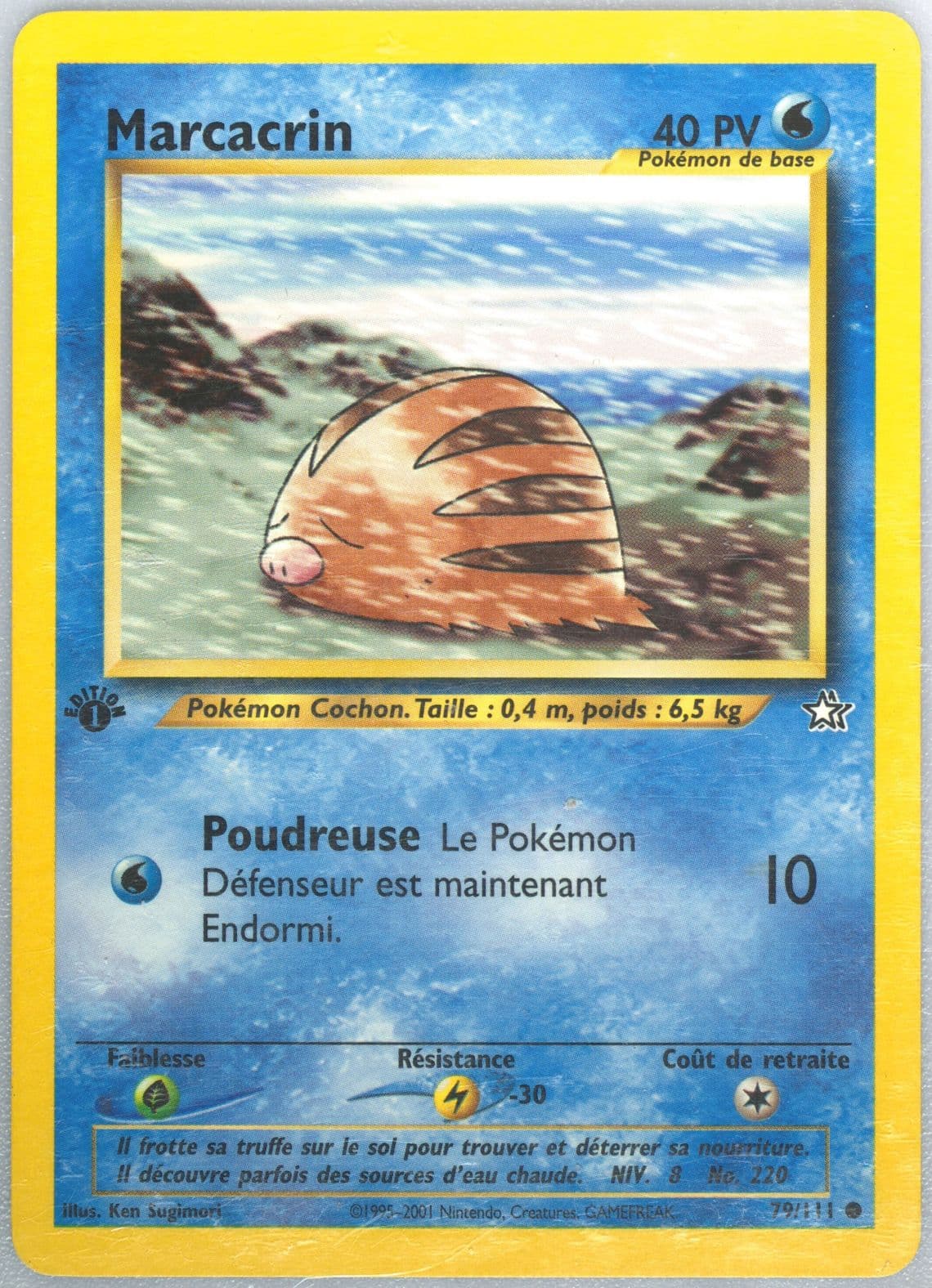 Marcacrin 1st Edition (79) 2001 Pokemon French Neo Genesis