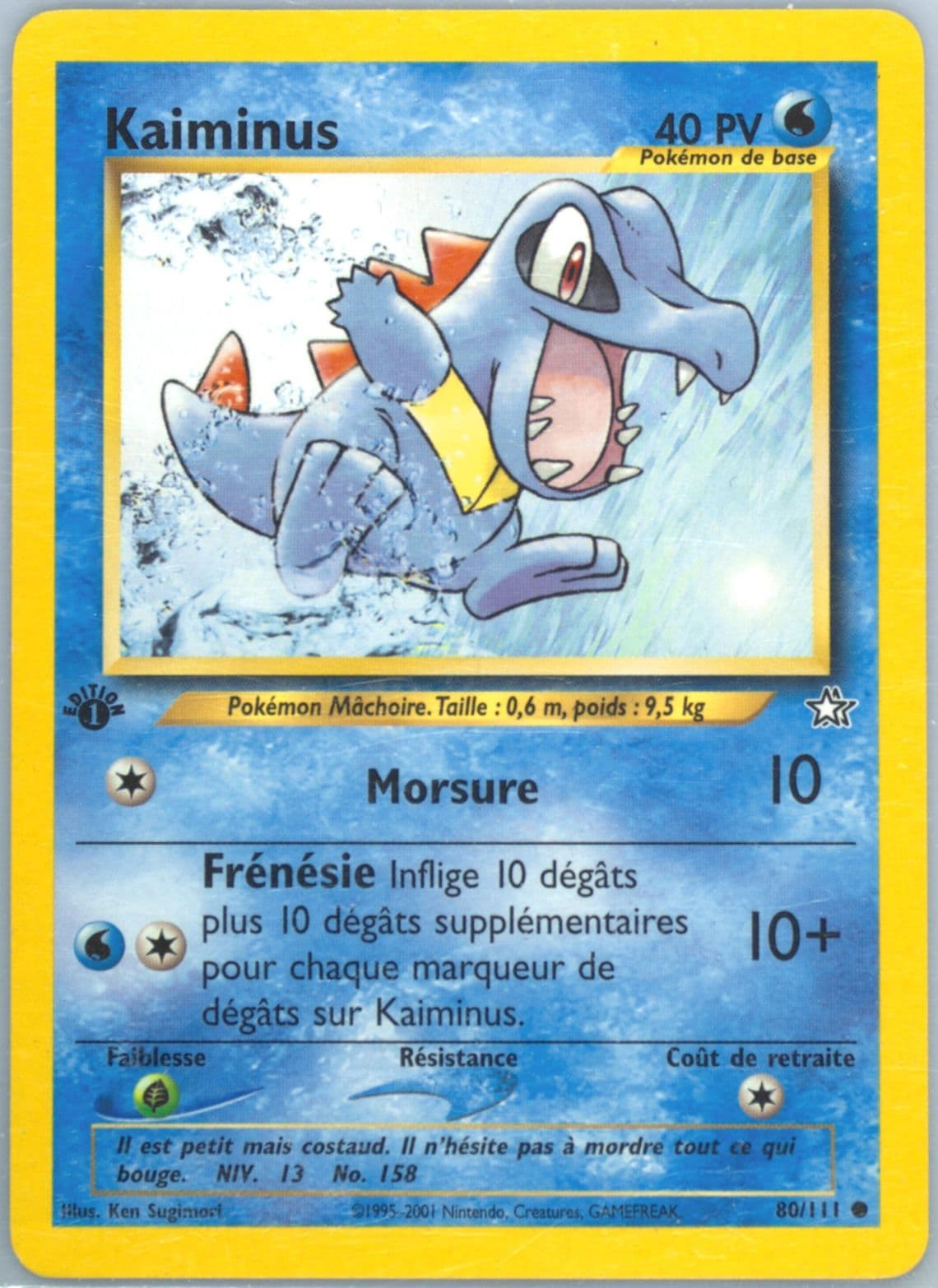 Kaiminus 1st Edition (80) 2001 Pokemon French Neo Genesis
