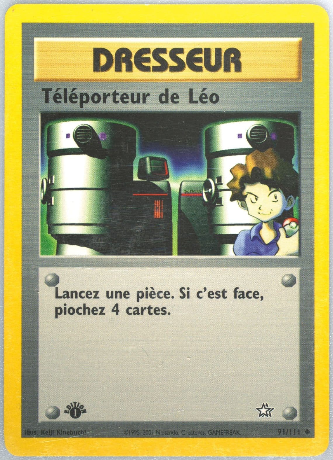 Teleporteur de Leo 1st Edition (91) 2001 Pokemon French Neo Genesis