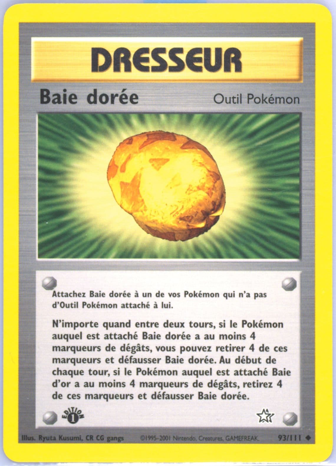 Baie Doree 1st Edition (93) 2001 Pokemon French Neo Genesis
