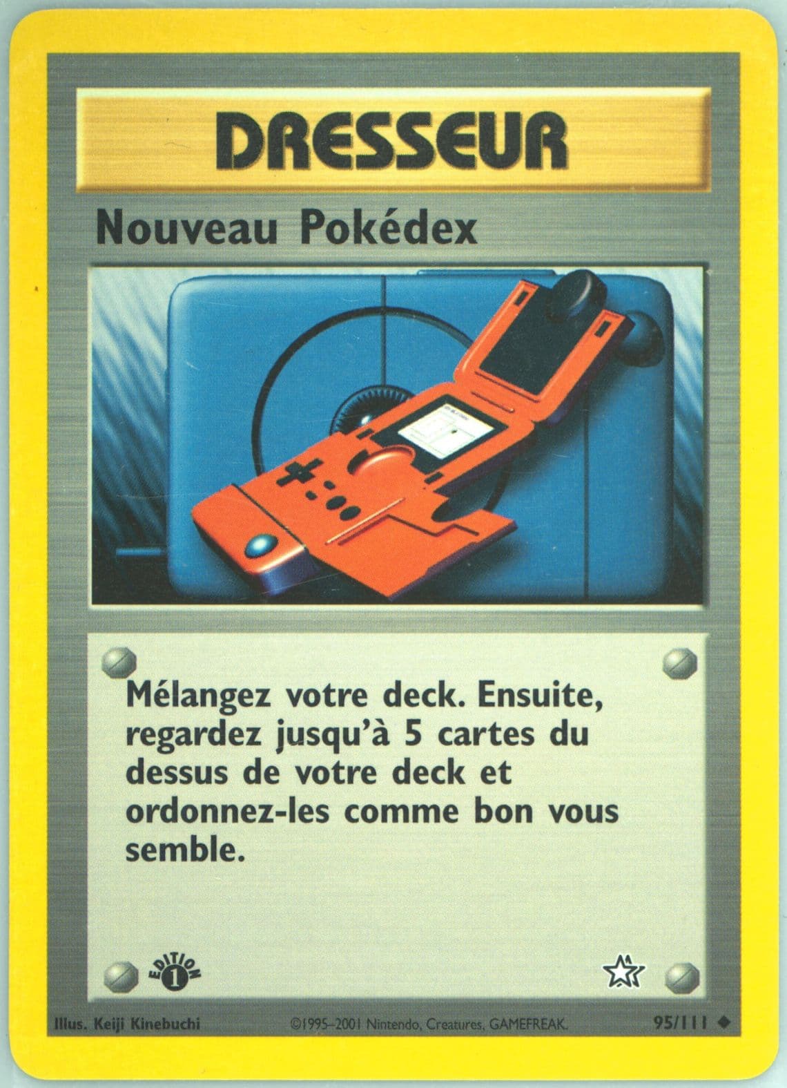 Nouveau Pokedex 1st Edition (95) 2001 Pokemon French Neo Genesis