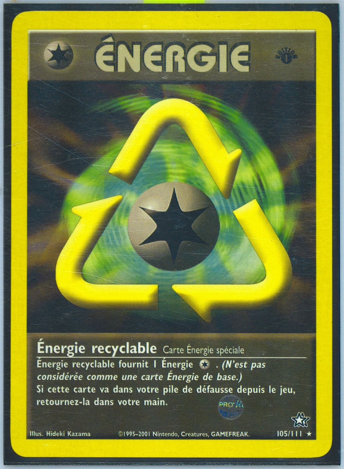 Energie Recyclable 1st Edition (105) 2001 Pokemon French Neo Genesis