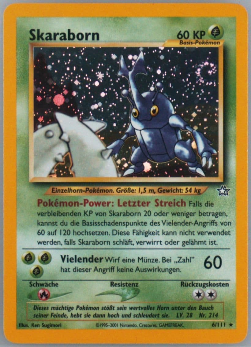 Skaraborn-Holo (6) 2001 Pokemon German Neo Genesis