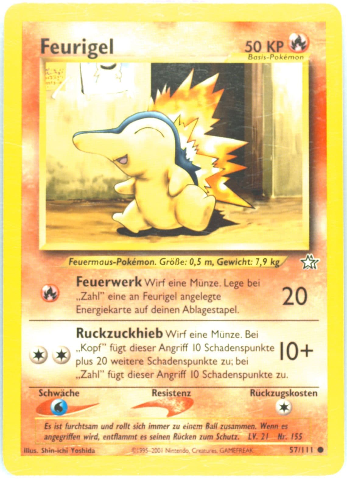 Feurigel (57) 2001 Pokemon German Neo Genesis