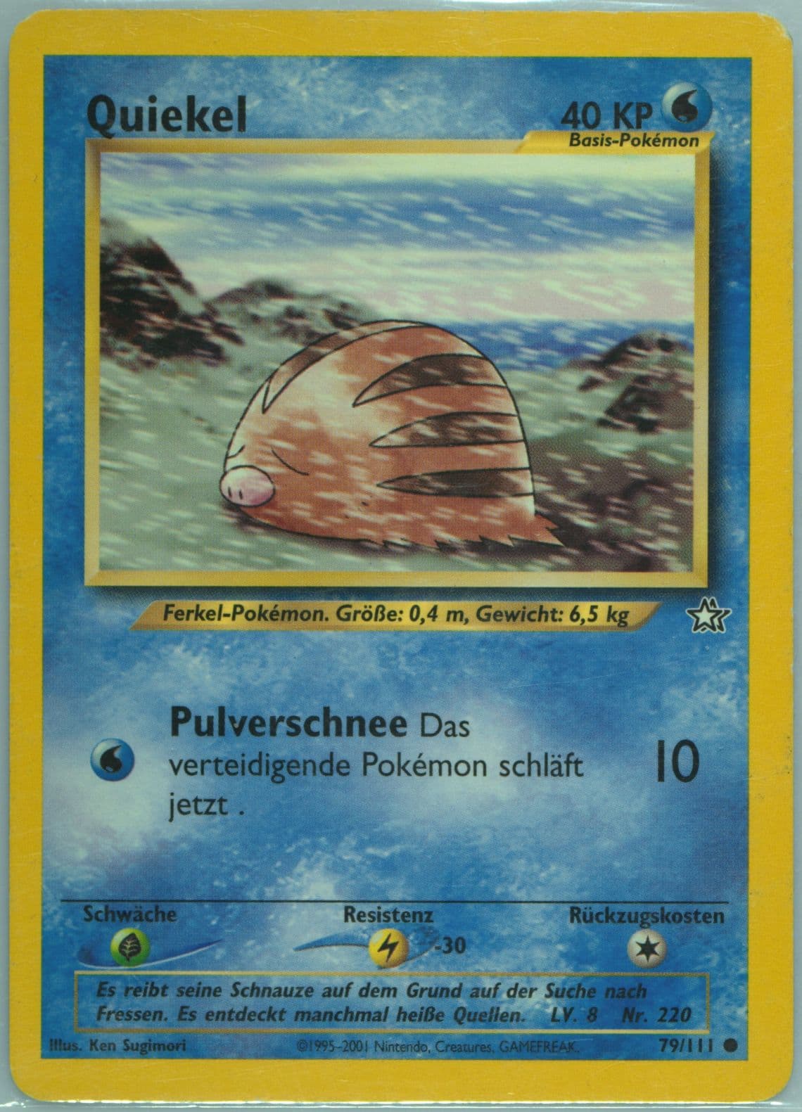 Quiekel (79) 2001 Pokemon German Neo Genesis