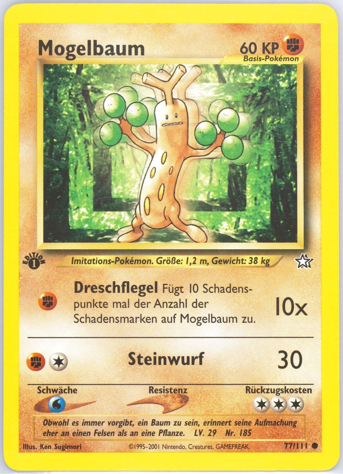 Mogelbaum 1st Edition (77) 2001 Pokemon German Neo Genesis
