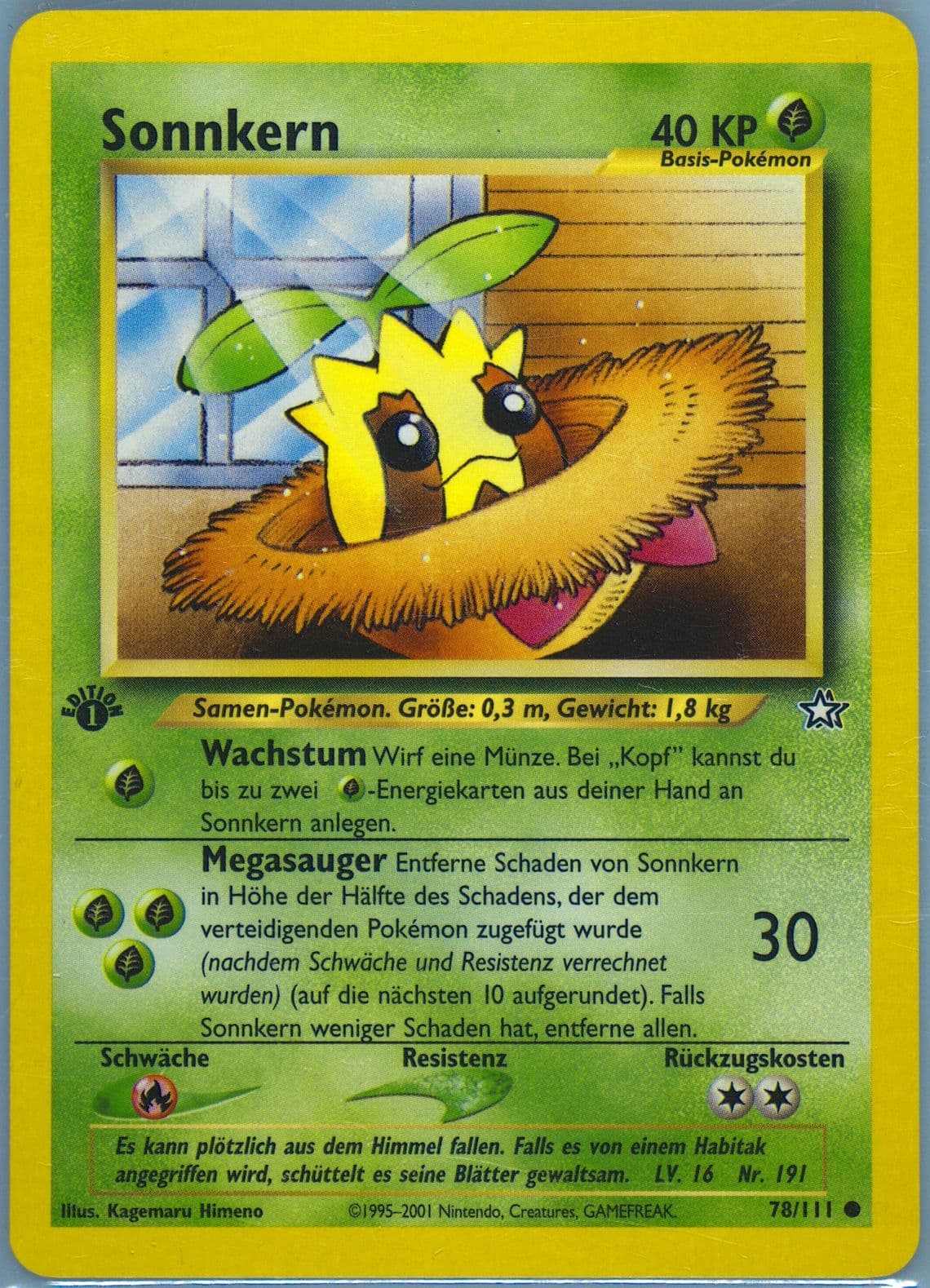 Sonnkern 1st Edition (78) 2001 Pokemon German Neo Genesis