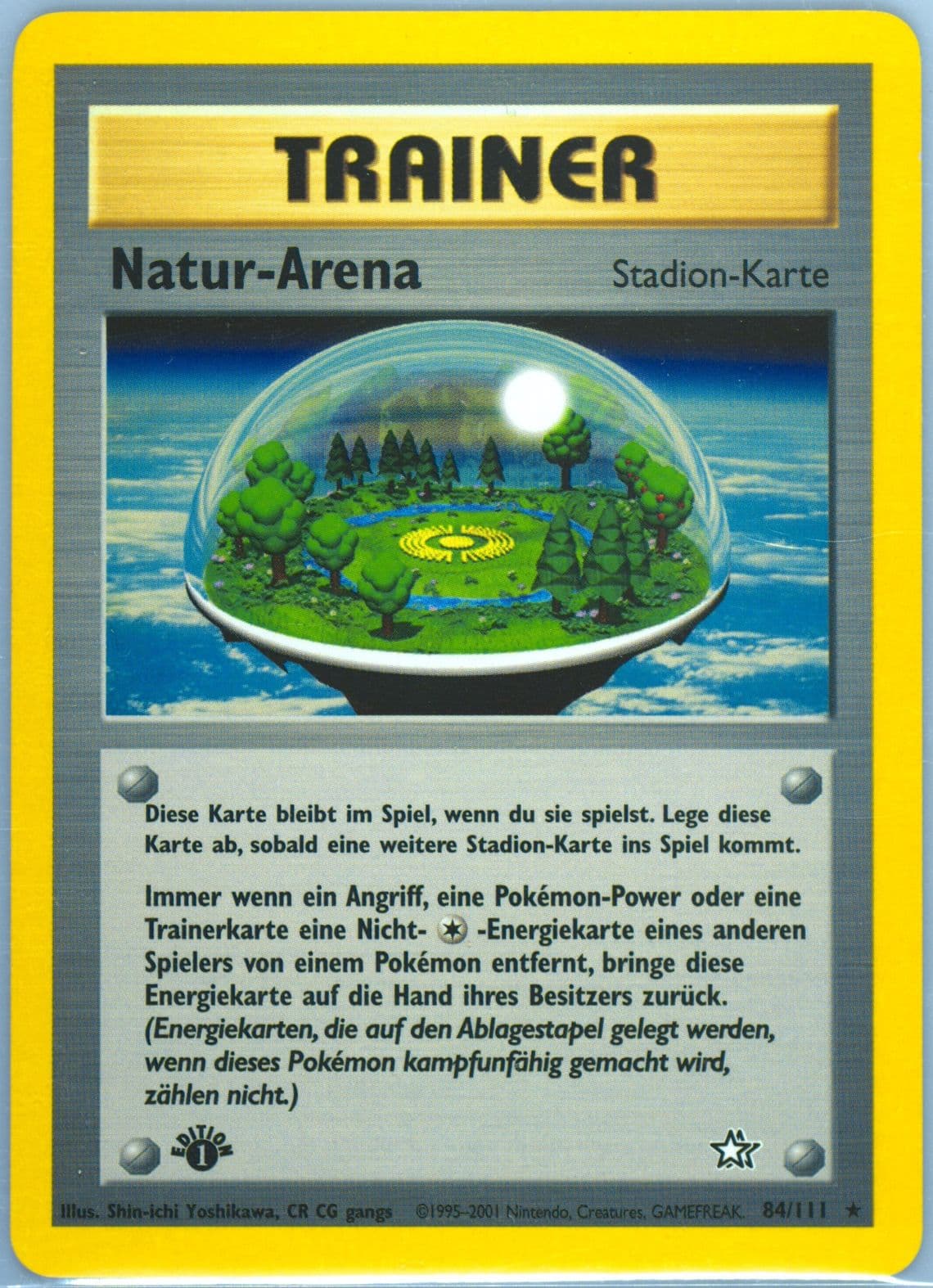 Natur-Arena 1st Edition (84) 2001 Pokemon German Neo Genesis