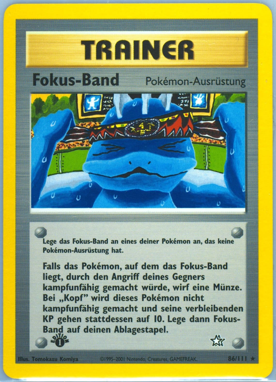 Fokus-Band 1st Edition (86) 2001 Pokemon German Neo Genesis