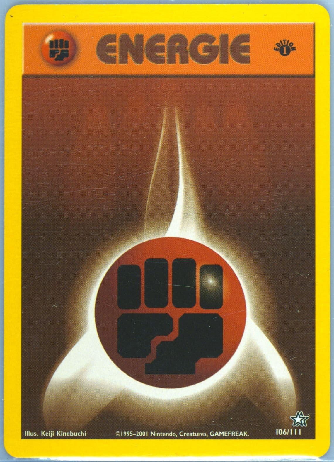 Kampf-Energie 1st Edition (106) 2001 Pokemon German Neo Genesis