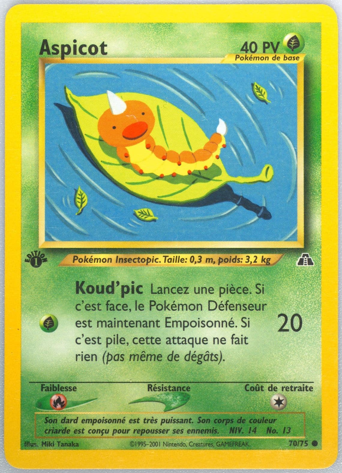Aspicot French-1st Edition (70) 2001 Pokemon Neo Discovery