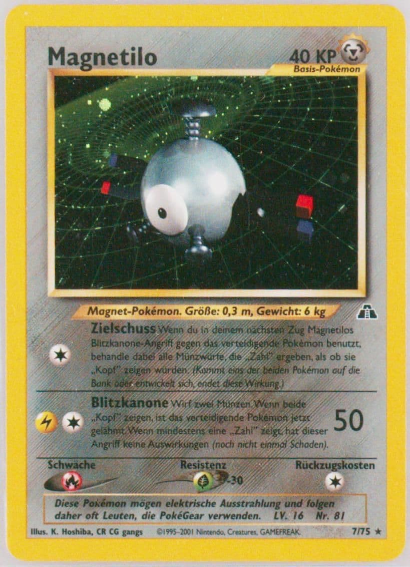 Magnetilo-Holo German (7) 2001 Pokemon Neo Discovery