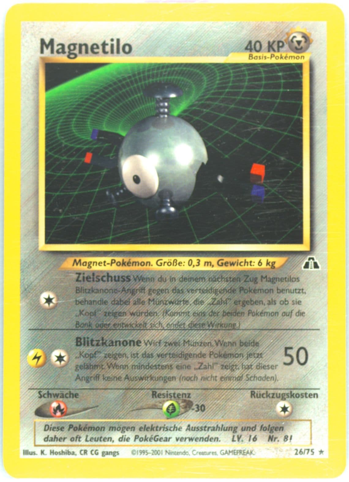 Magnetilo German (26) 2001 Pokemon Neo Discovery