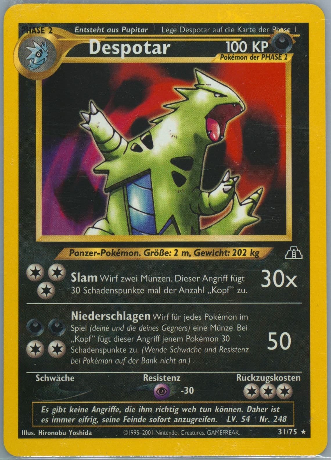 Despotar German (31) 2001 Pokemon Neo Discovery