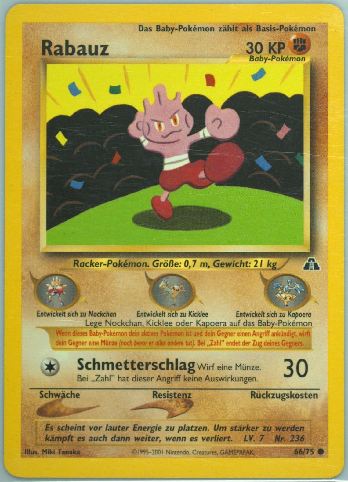 Rabauz German (66) 2001 Pokemon Neo Discovery