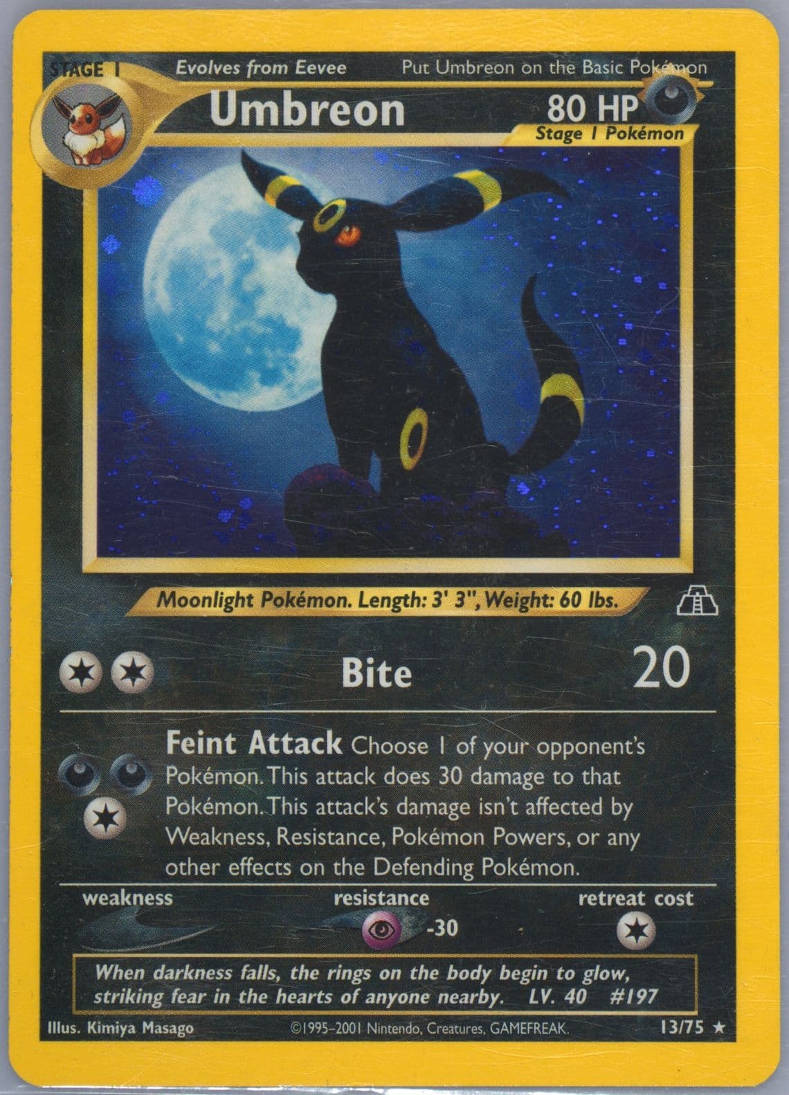 Nachtara-Holo German-1st Edition (13) 2001 Pokemon Neo Discovery