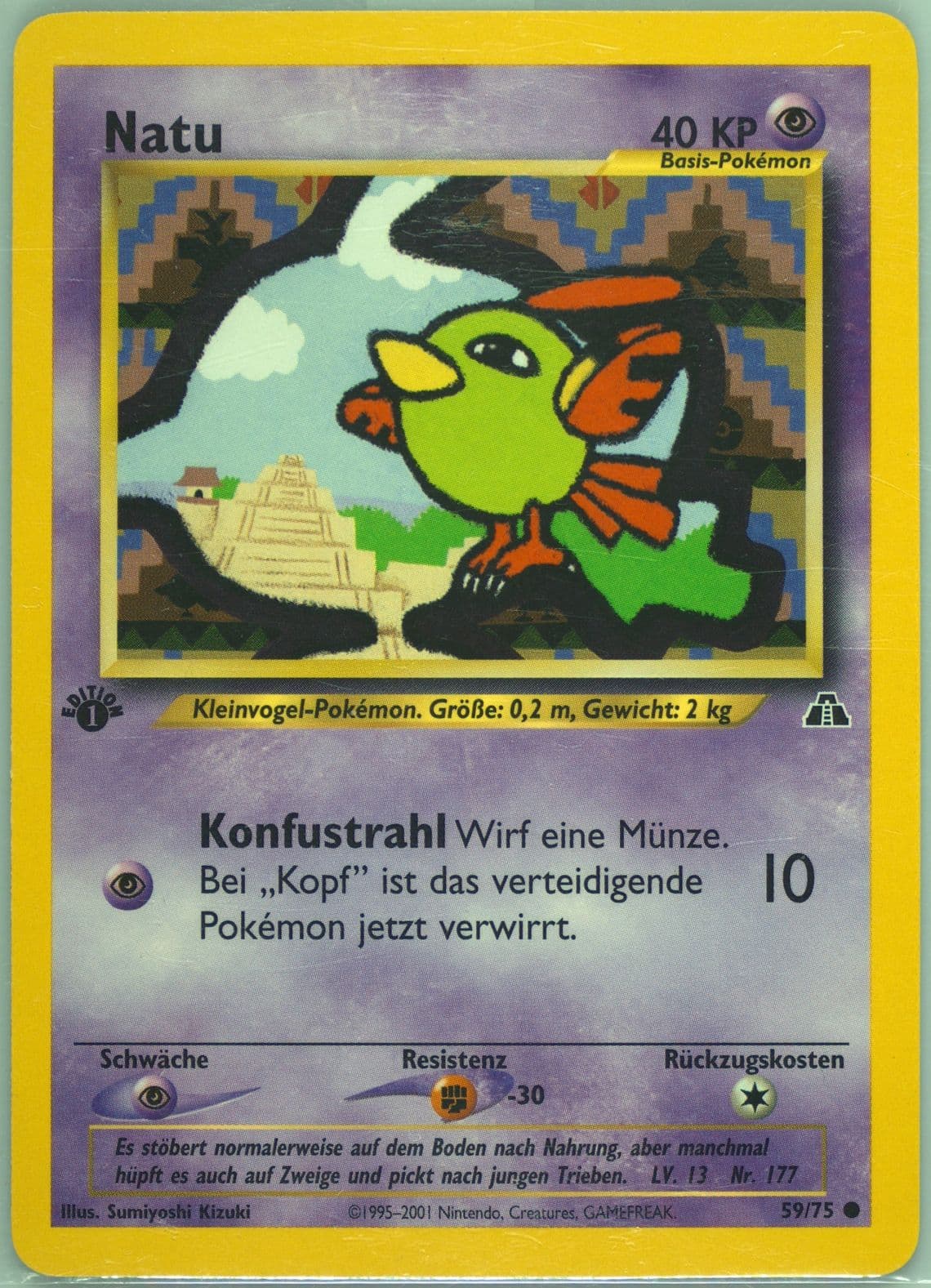 Natu German-1st Edition (59) 2001 Pokemon Neo Discovery