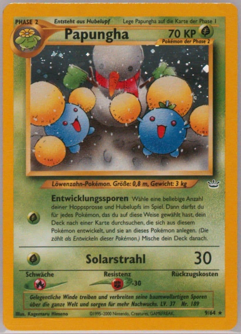 Papungha-Holo (9) 2002 Pokemon German Neo Revelation