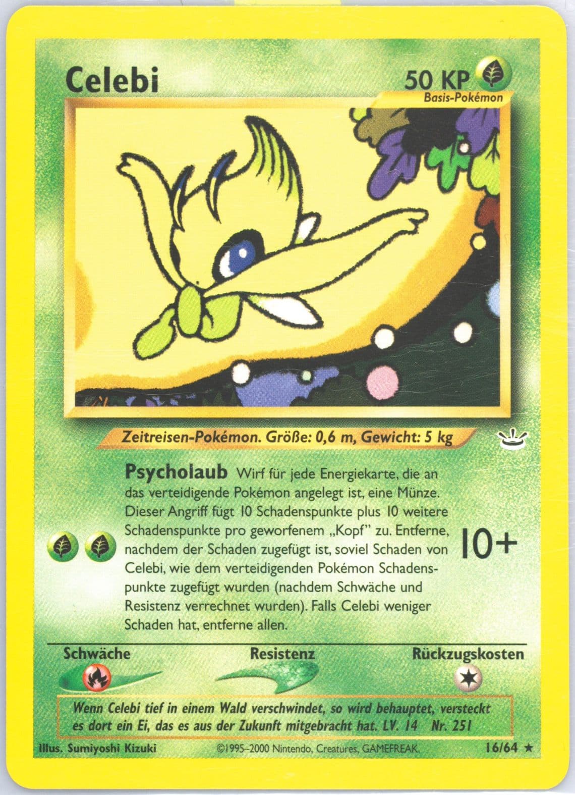 Celebi (16) 2002 Pokemon German Neo Revelation