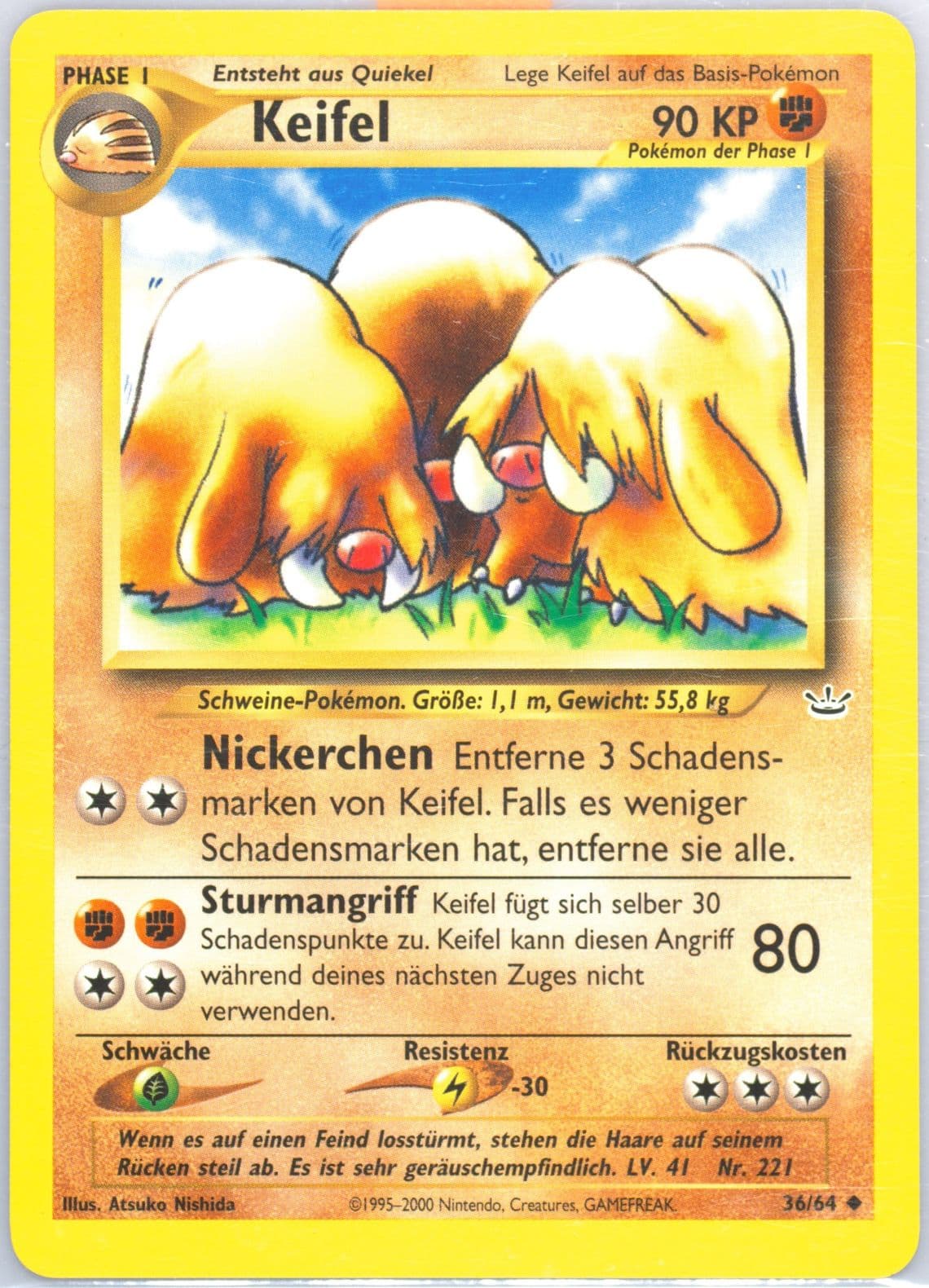 Keifel (36) 2002 Pokemon German Neo Revelation