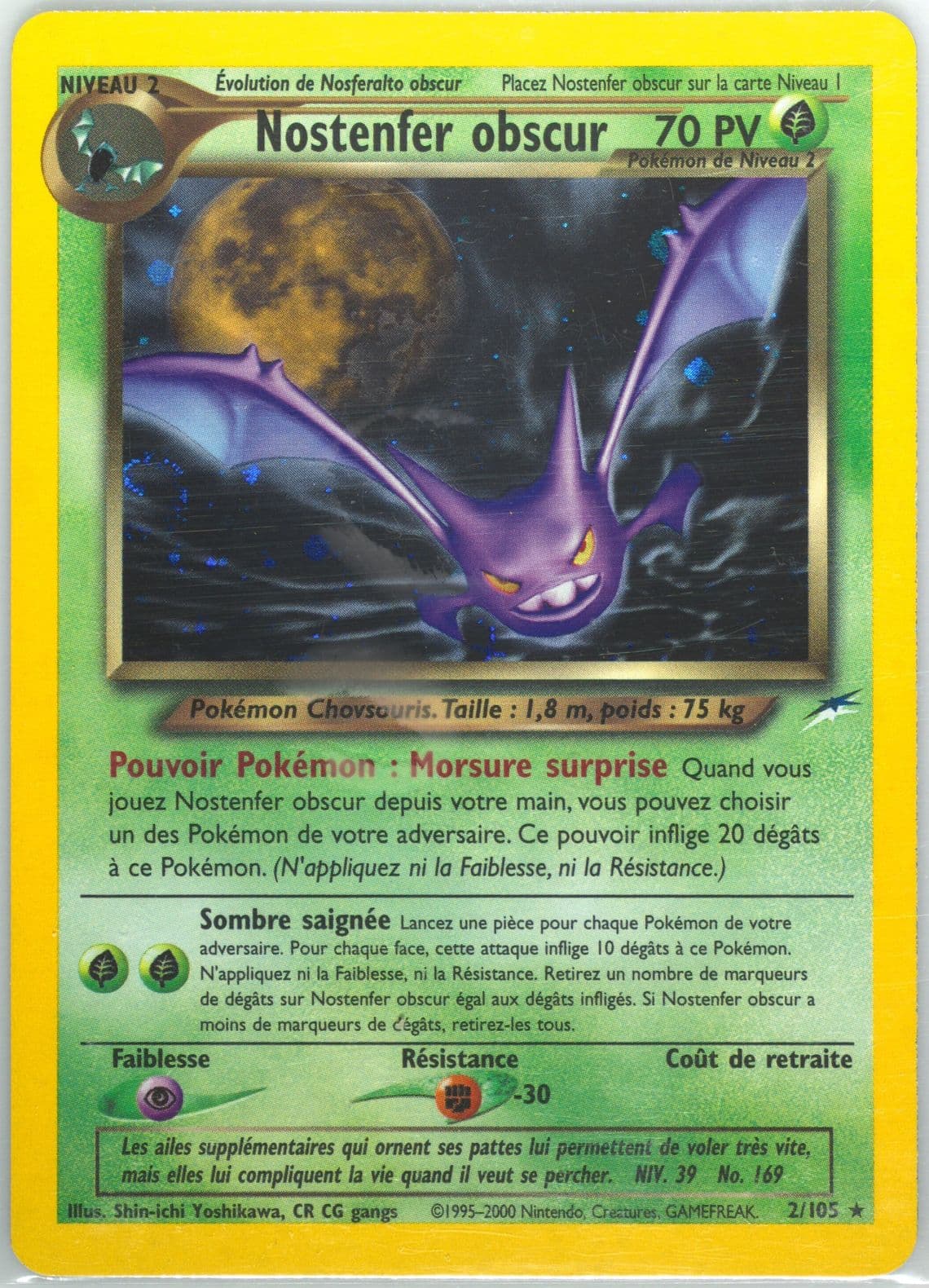 Nostenfer Obscur-Holo French (2) 2002 Pokemon Neo Destiny