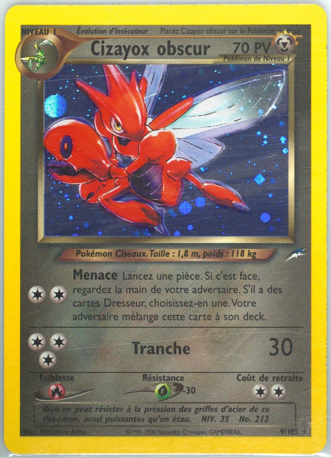 Cizayox Obscur-Holo French (9) 2002 Pokemon Neo Destiny