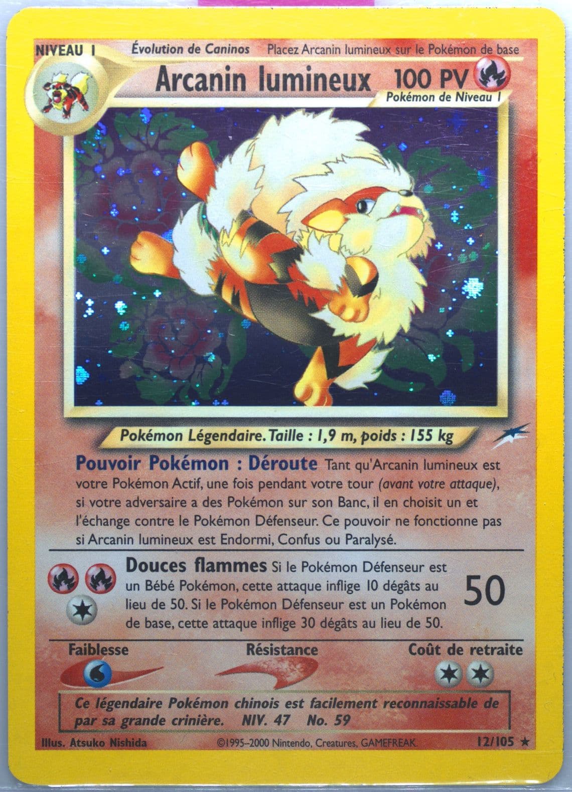 Arcanin Lumineux-Holo French (12) 2002 Pokemon Neo Destiny