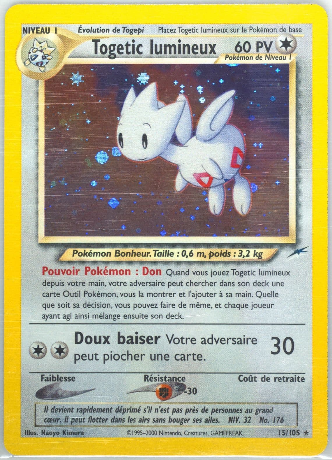 Togetic Lumineux-Holo French (15) 2002 Pokemon Neo Destiny