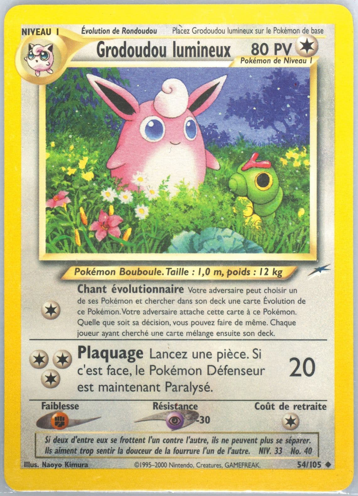 Grodoudou Lumineux French (54) 2002 Pokemon Neo Destiny