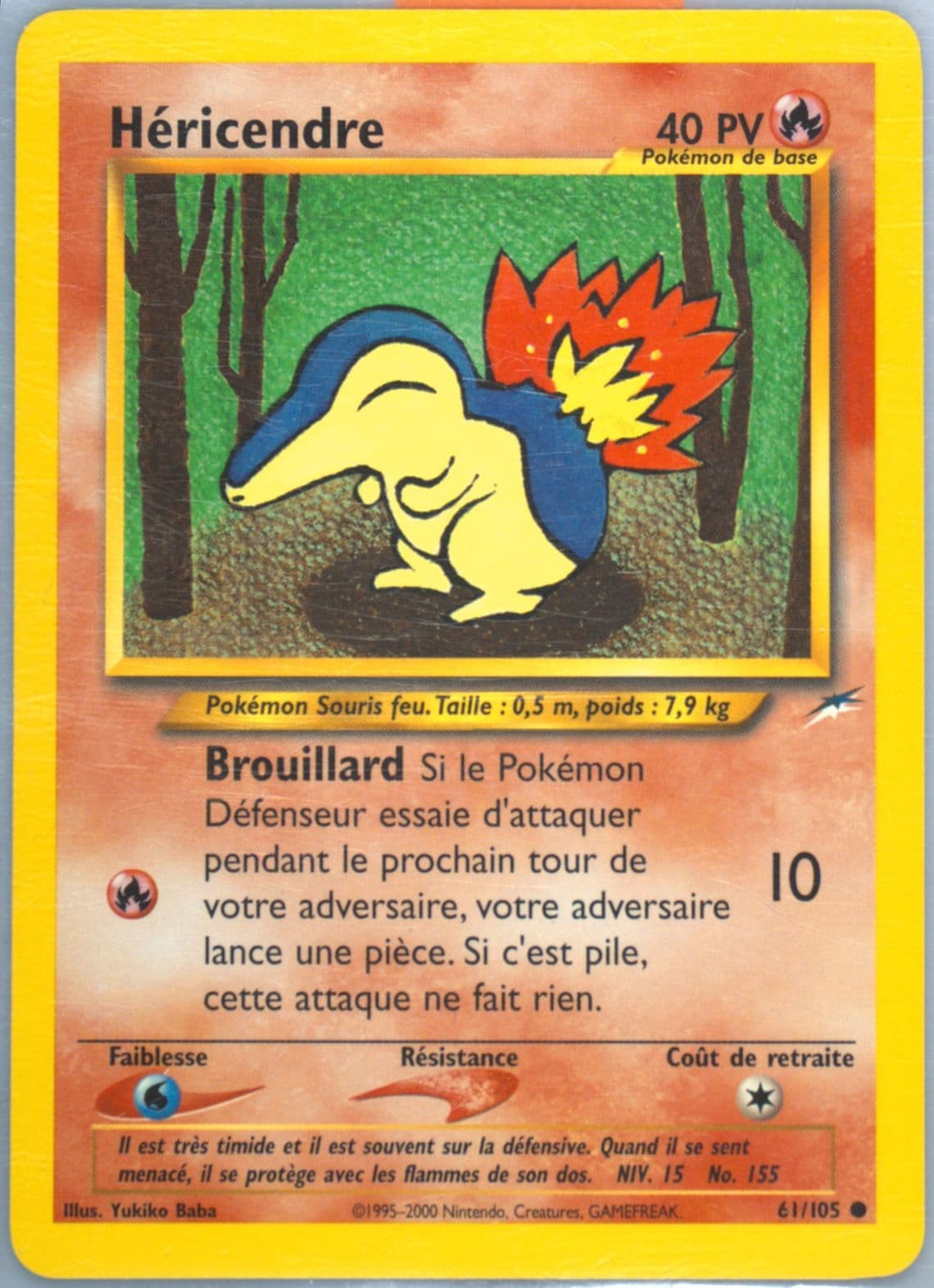 Hericendre French (61) 2002 Pokemon Neo Destiny