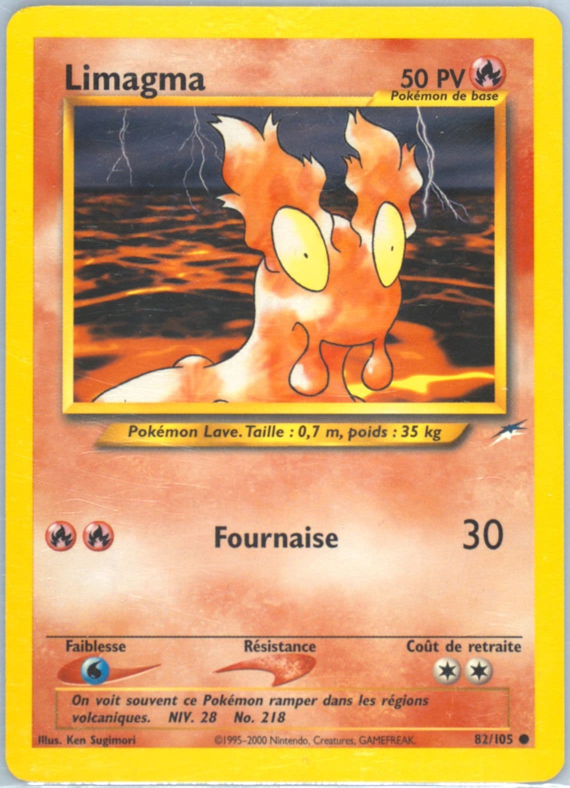 Limagma French (82) 2002 Pokemon Neo Destiny