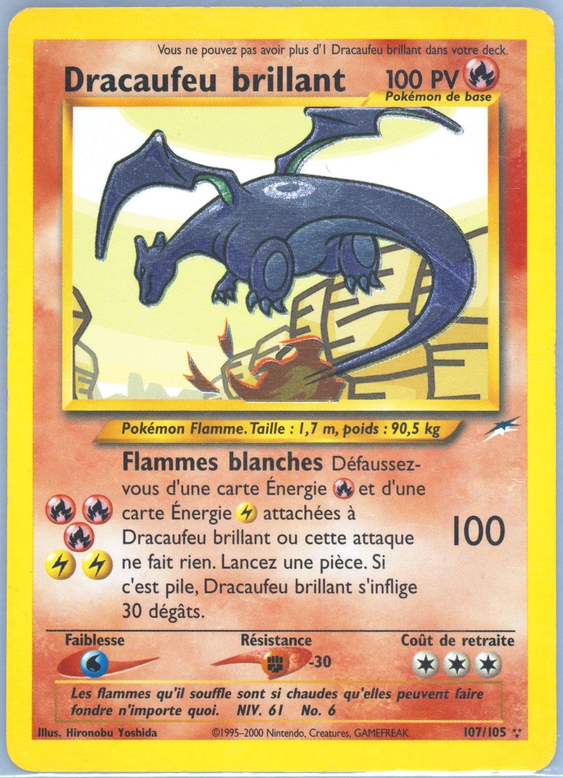 Dracaufeu Brillant French (107) 2002 Pokemon Neo Destiny
