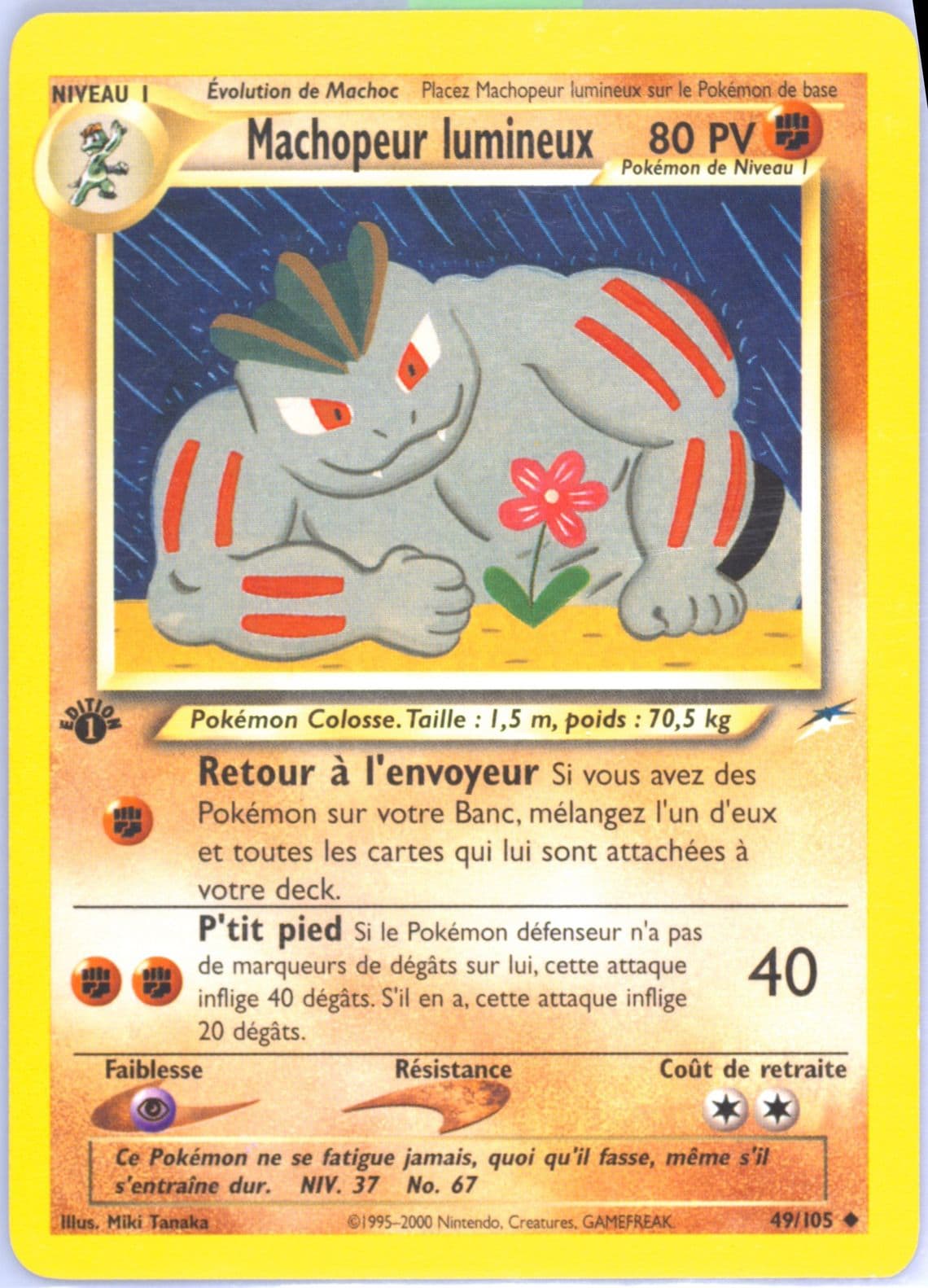 Machopeur Lumineux French-1st Edition (49) 2002 Pokemon Neo Destiny