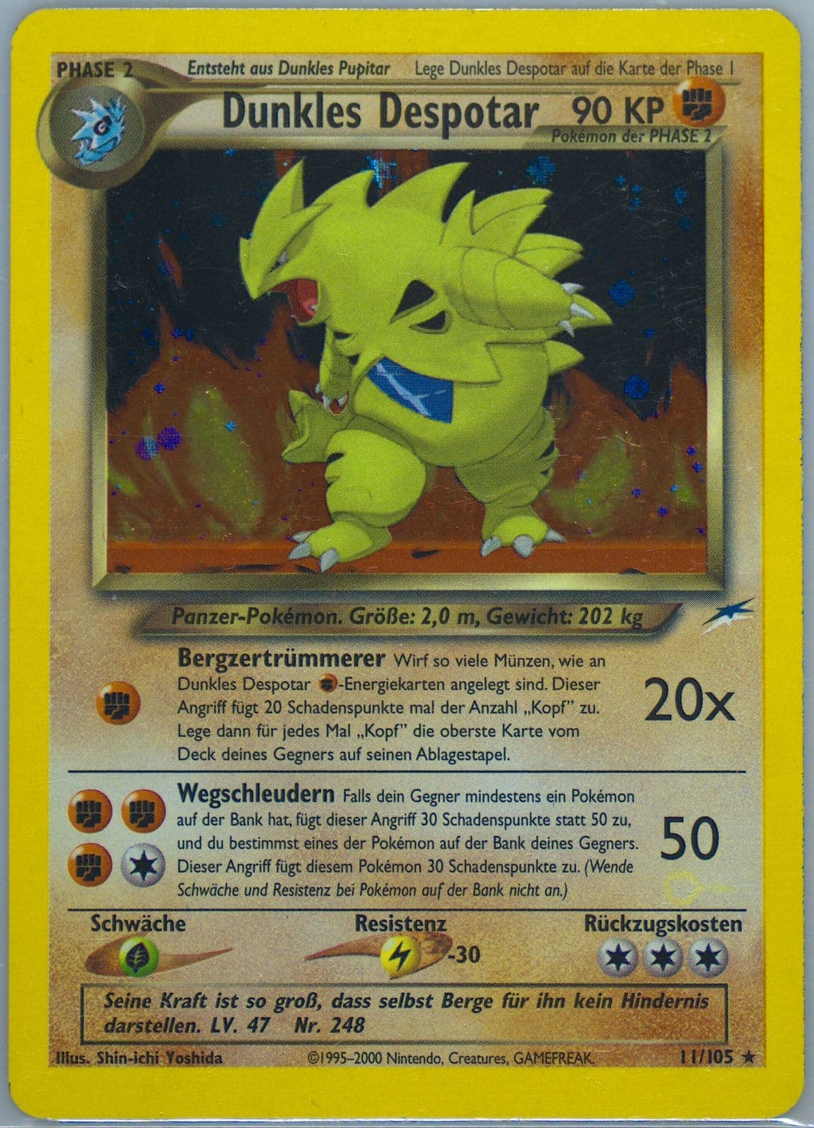 Dunkles Despotar-Holo German (11) 2002 Pokemon Neo Destiny