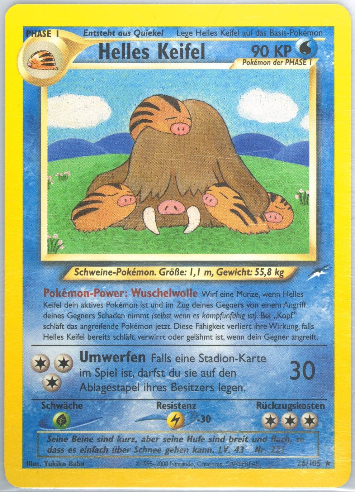 Helles Keifel German (26) 2002 Pokemon Neo Destiny