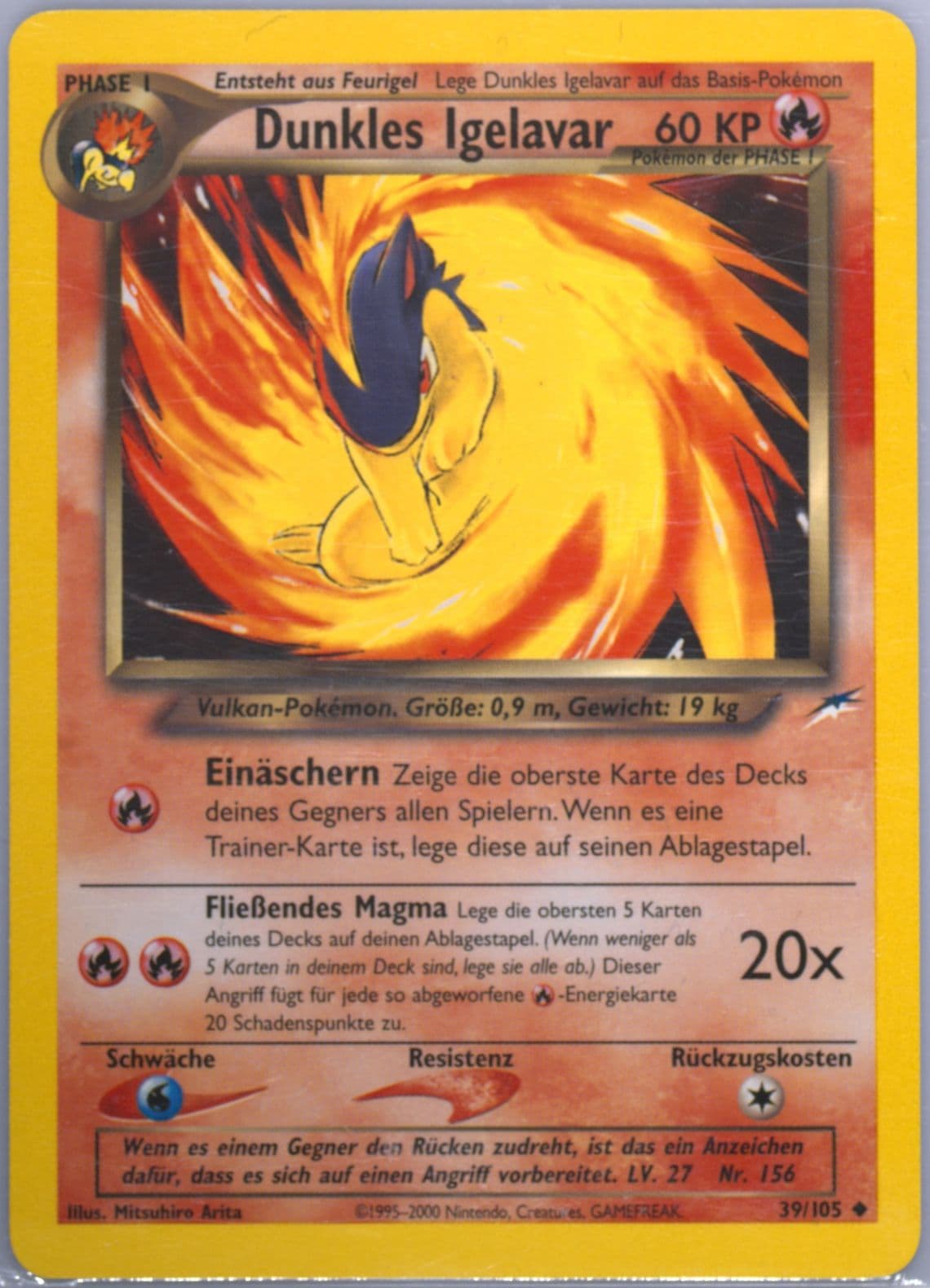 Dunkles Igelavar German (39) 2002 Pokemon Neo Destiny