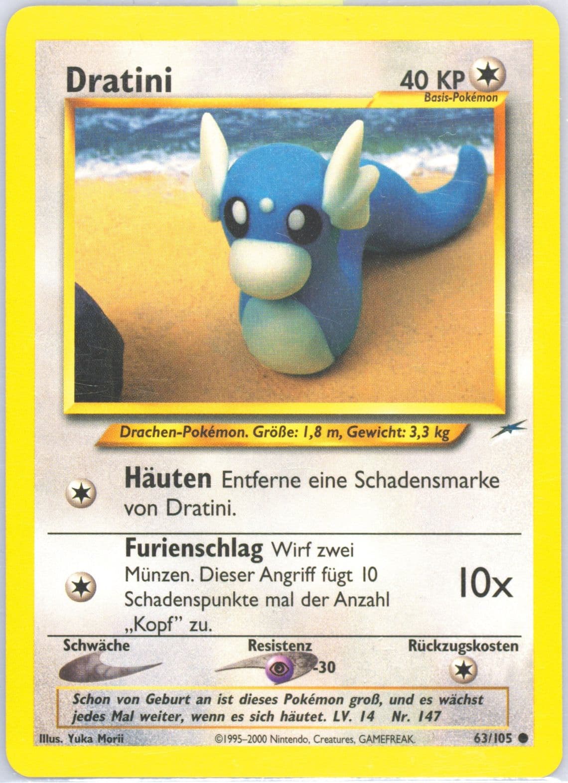 Dratini German (63) 2002 Pokemon Neo Destiny