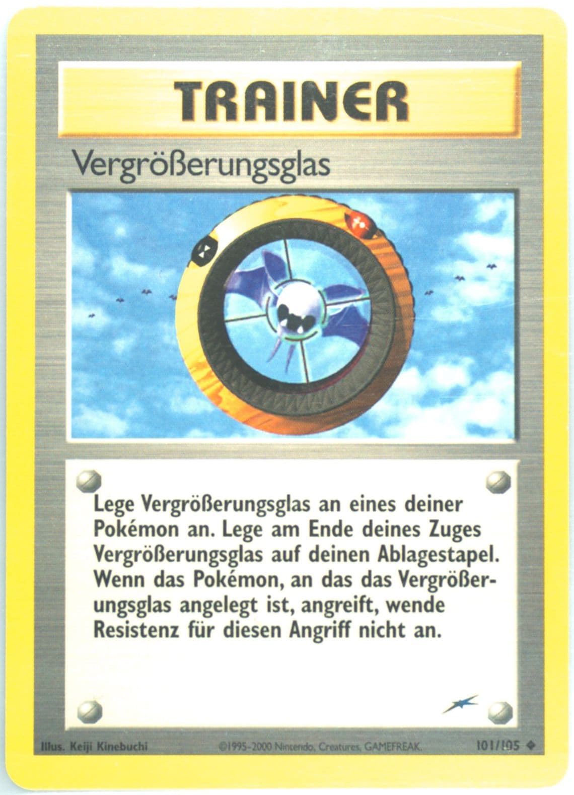 Vergroberungsglas German (101) 2002 Pokemon Neo Destiny