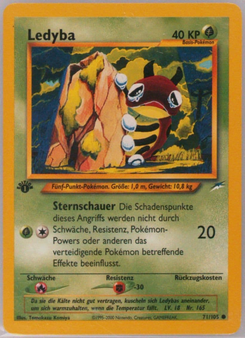 Ledyba German-1st Edition (71) 2002 Pokemon Neo Destiny