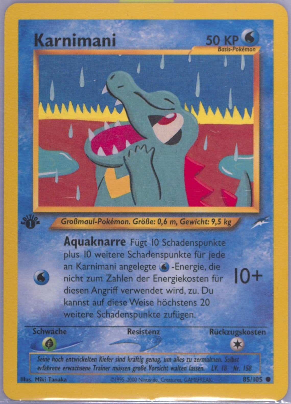 Karnimani German-1st Edition (85) 2002 Pokemon Neo Destiny