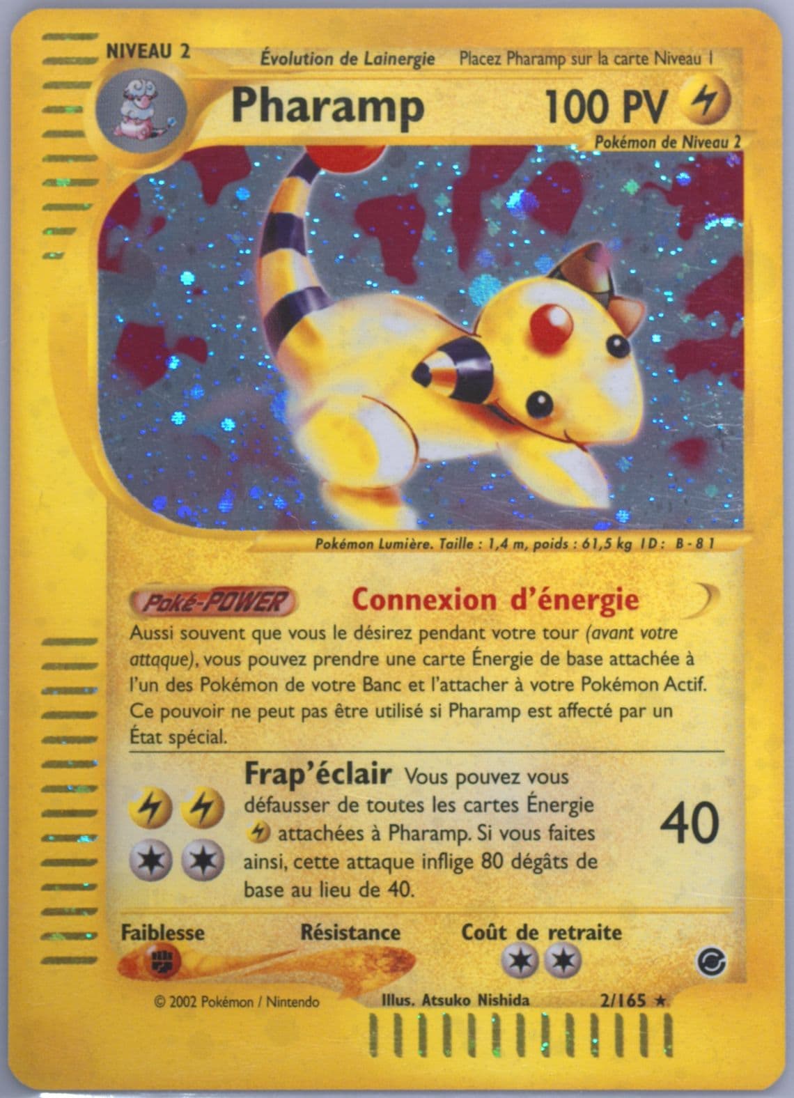 Pharamp-Holo (2) 2003 Pokemon French Expedition