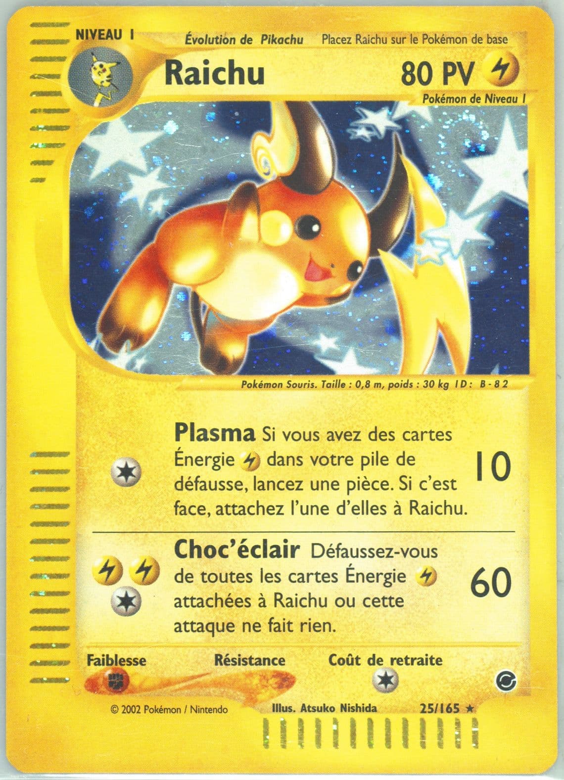 Raichu-Holo (25) 2003 Pokemon French Expedition