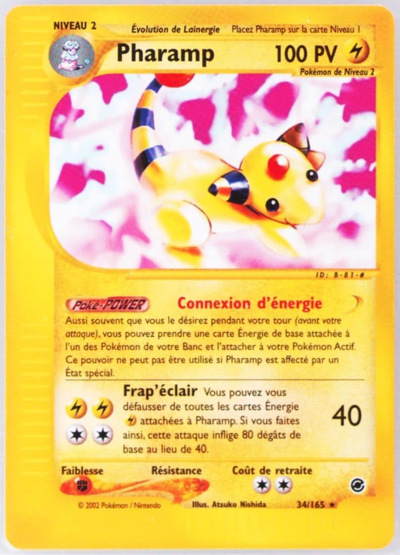 Pharamp (34) 2003 Pokemon French Expedition