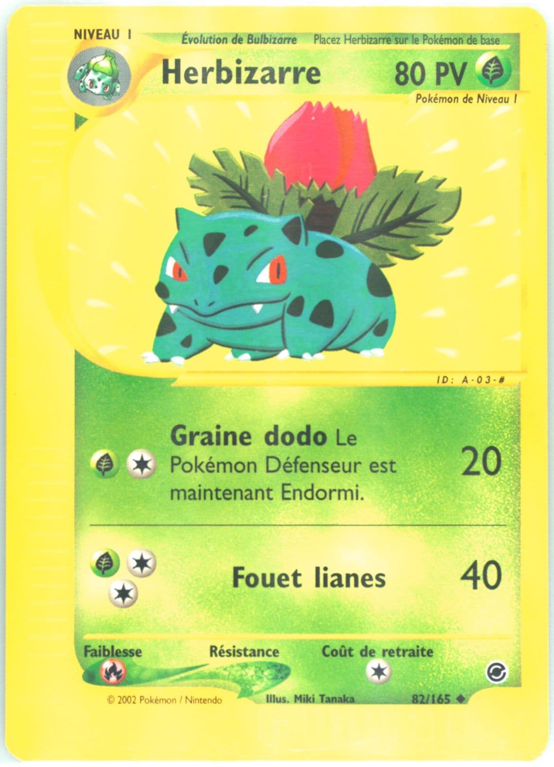Herbizarre (82) 2003 Pokemon French Expedition