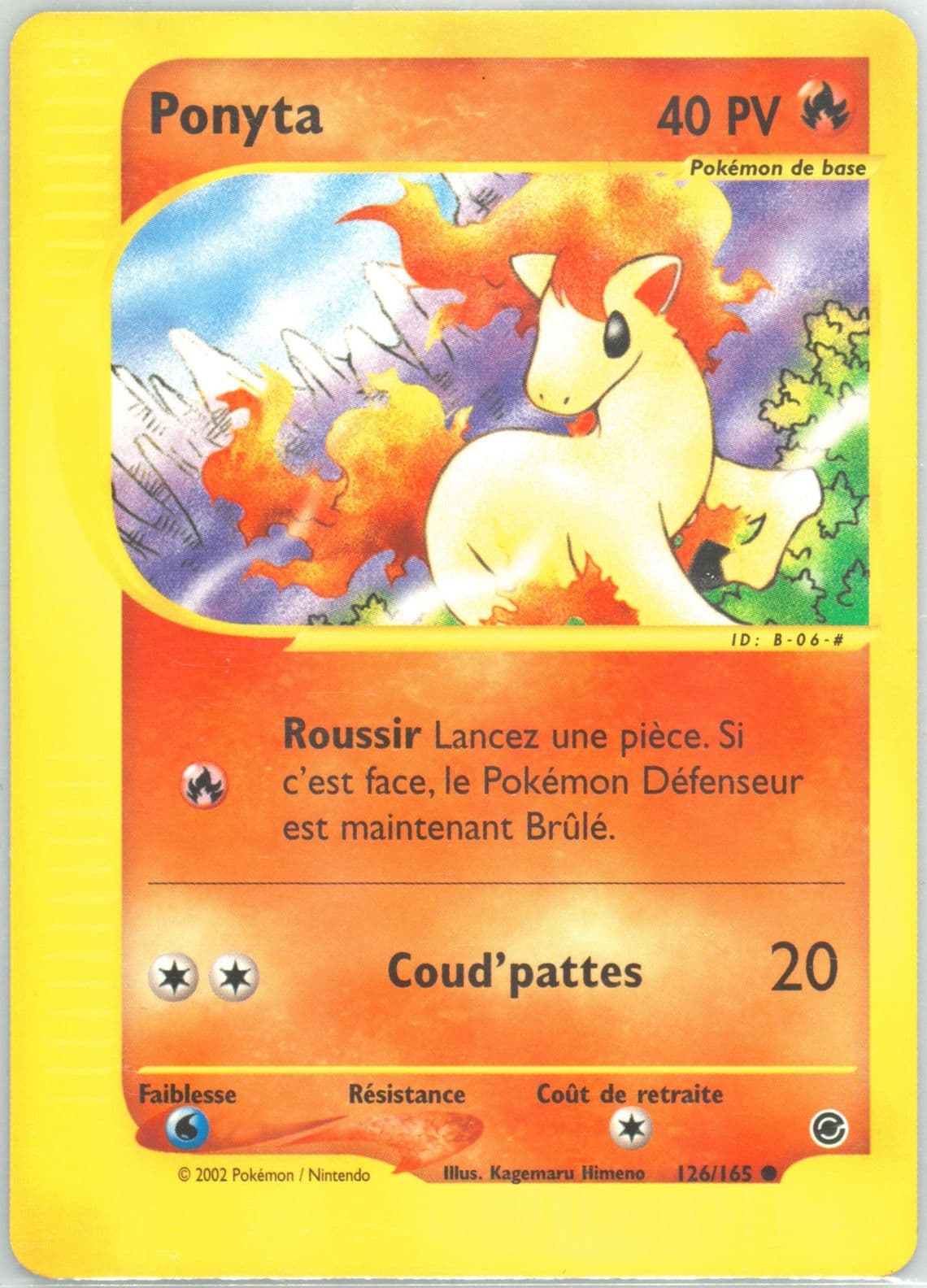 Ponyta (126) 2003 Pokemon French Expedition