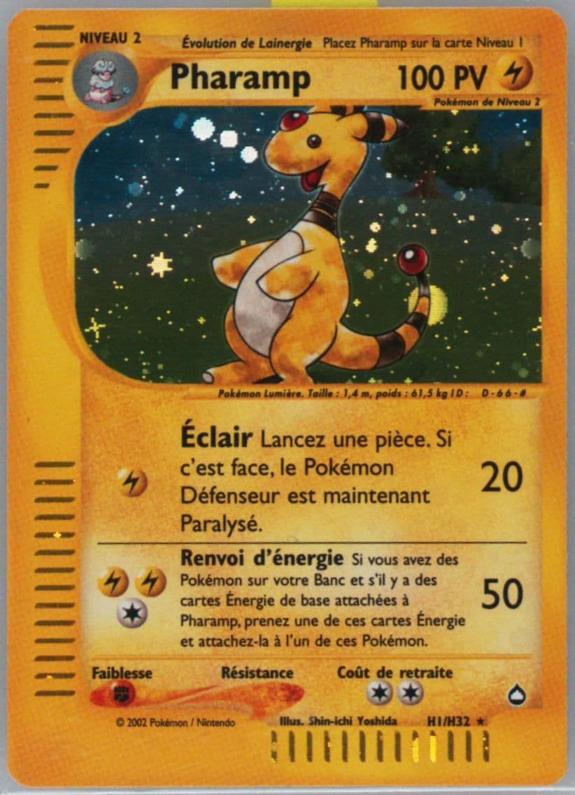 Pharamp-Holo French (H1) 2003 Pokemon Aquapolis
