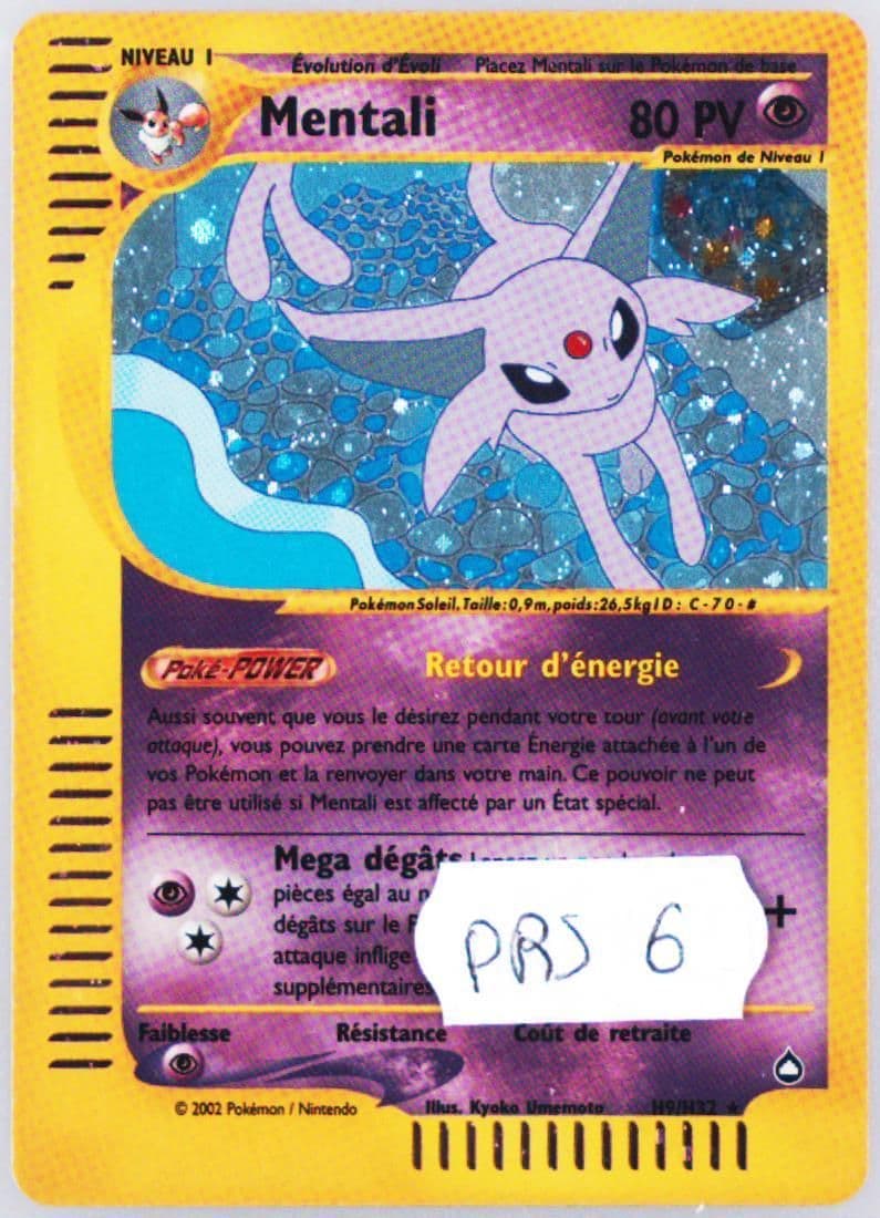 Mentali-Holo French (H9) 2003 Pokemon Aquapolis