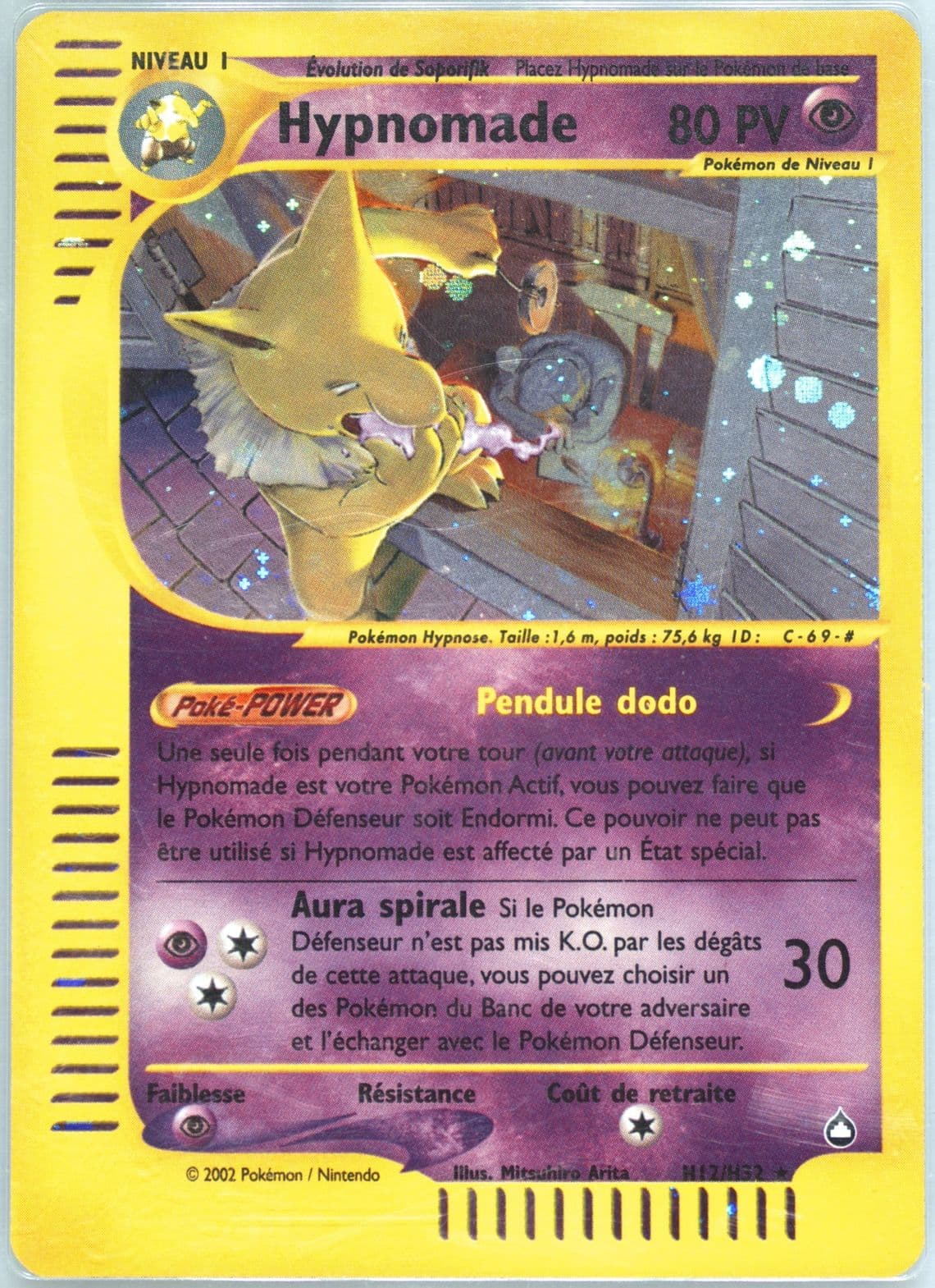 Hypnomade-Holo French (H12) 2003 Pokemon Aquapolis