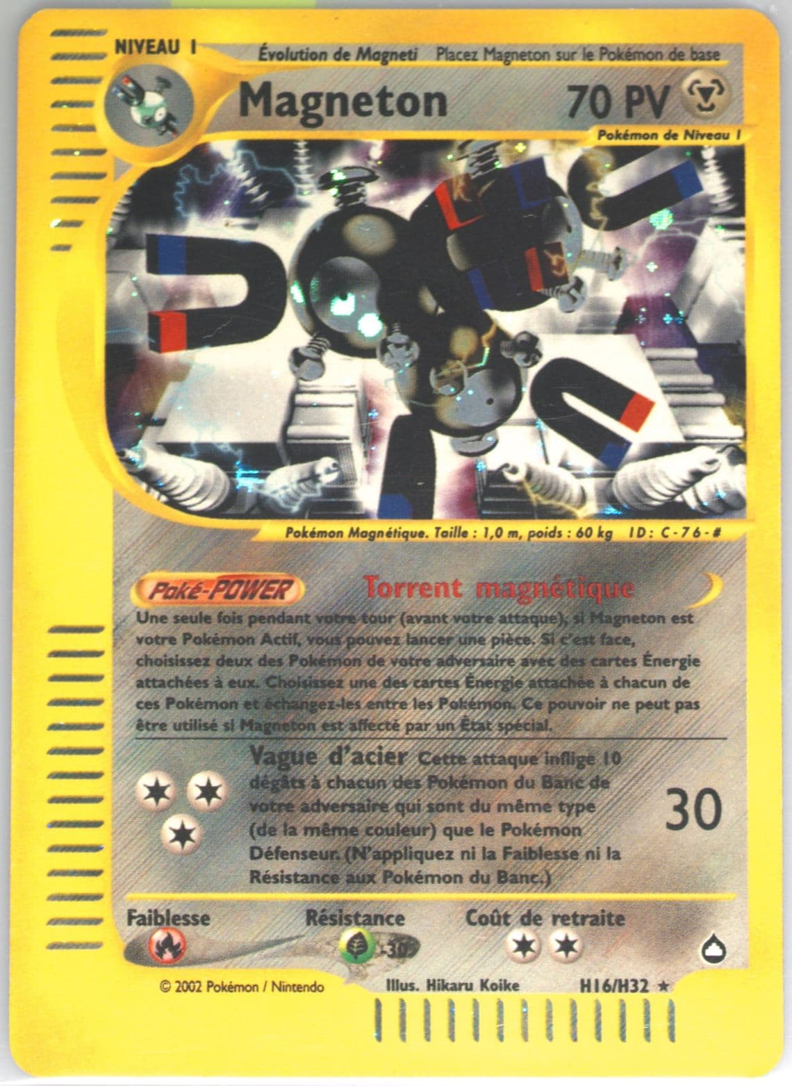 Magneton-Holo French (H16) 2003 Pokemon Aquapolis