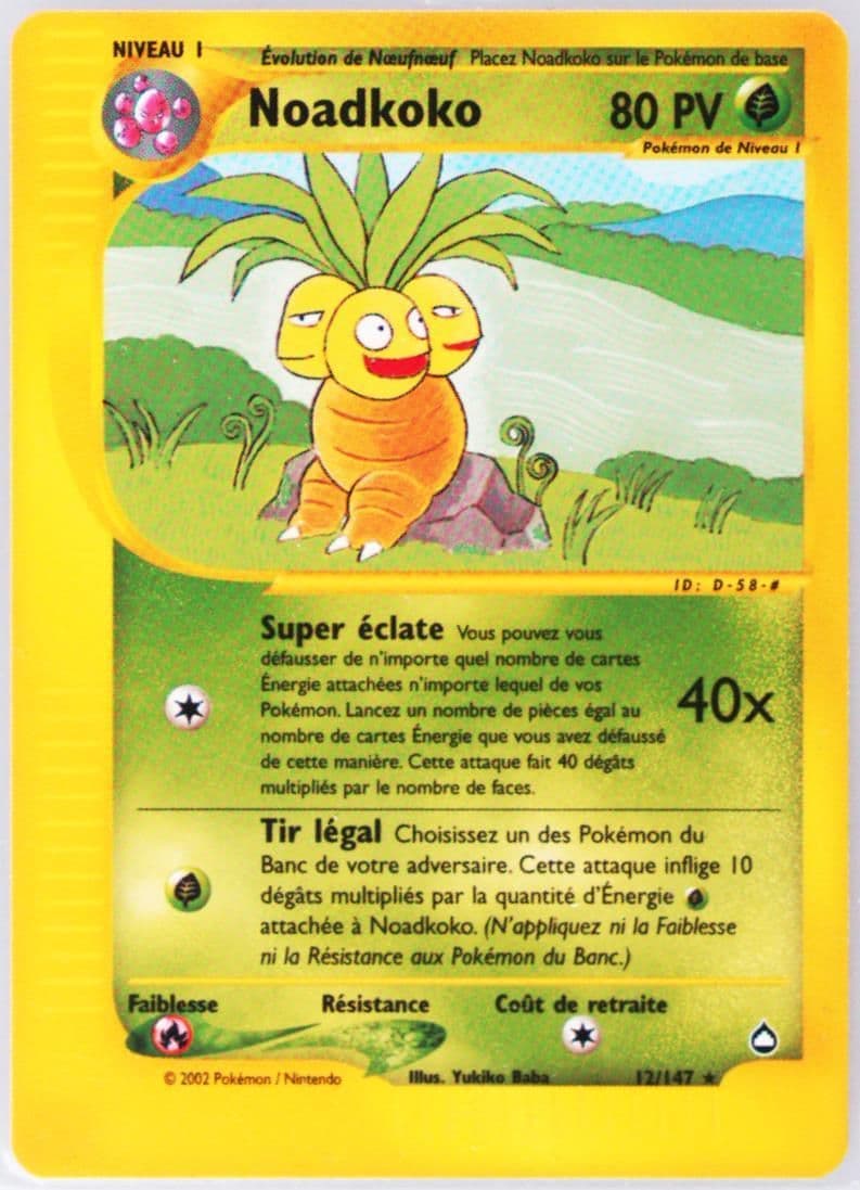 Noadkoko French (12) 2003 Pokemon Aquapolis